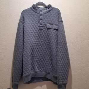 Wrangler Gray Quilted Pullover